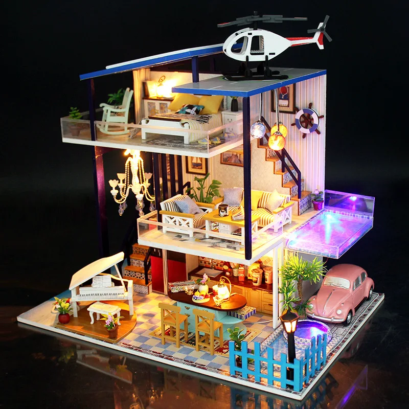 Well All Celebrity Style DIY Hut Sweet Talk Model DIY Creative Assembled Toys House Large Villa Women's
Well All Celebrity Style DIY Hut Sweet Talk Model DIY Creative Assembled Toys House Large Villa Women's