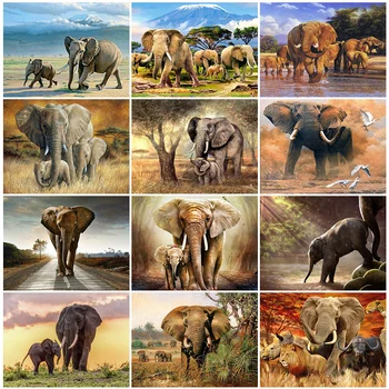 HUACAN Diamond Painting Full Square Elephant Living Room Wall Decoration Mosaic Animal Diamond Art Handmade Gift 
HUACAN Diamond Painting Full Square Elephant Living Room Wall Decoration Mosaic Animal Diamond Art Handmade Gift