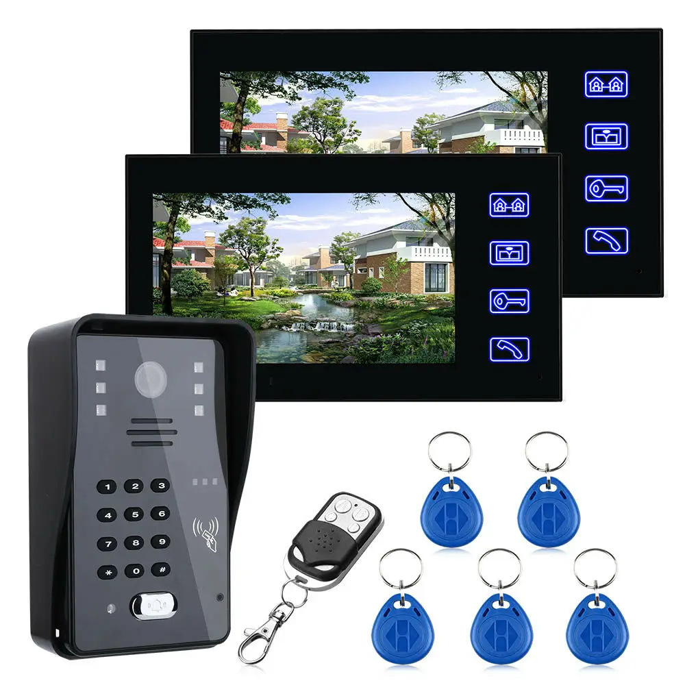 SmartYIBA 7 "1000TV Line сенсорный экран Видимый домашний дверной Интерком 125 кГц RFID код