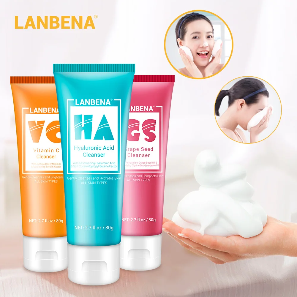 LANBENA Facial Cleanser Face Wash Foam Face Cleansing Face Scrub Moisturizing Deep Cleansing Oil Control Shrink Pore Facial Care
LANBENA Facial Cleanser Face Wash Foam Face Cleansing Face Scrub Moisturizing Deep Cleansing Oil Control Shrink Pore Facial Care