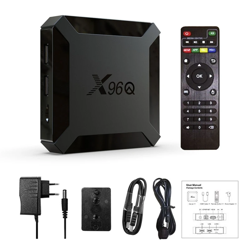 2020 X96Q Smart TV BOX And roid 10.0 Allwinner H313 Quad Core 2GB 16GB 4K H D Set-Top Box
2020 X96Q Smart TV BOX And roid 10.0 Allwinner H313 Quad Core 2GB 16GB 4K H D Set-Top Box