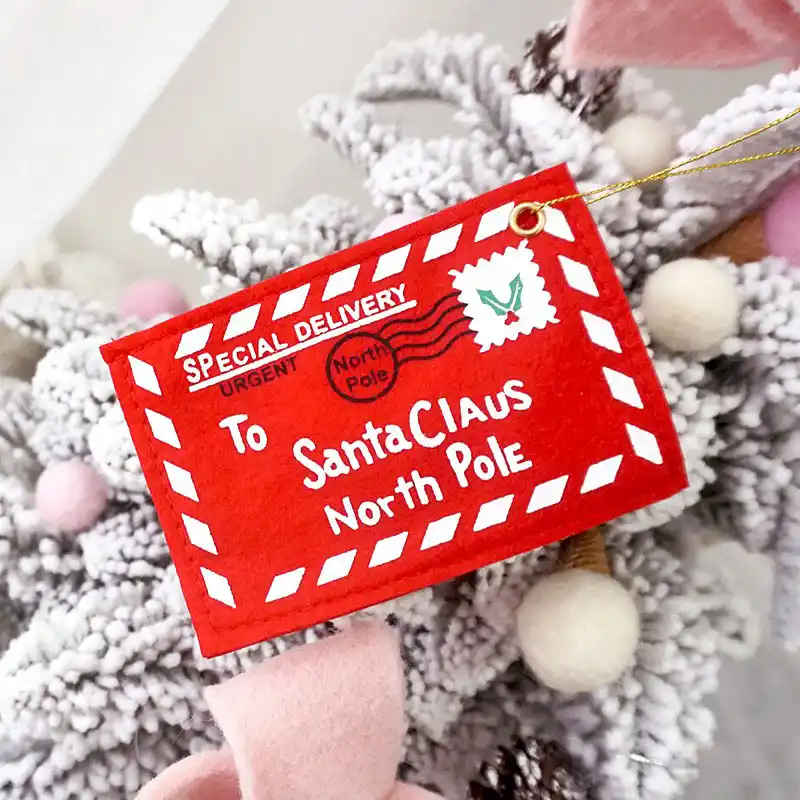 envelope christmas xmas tree hanging card holder santa gift bag
