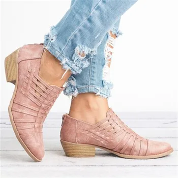 Short Ankle Chelsea Boots Spring Summer Low Chunky Heel Pointy Toe Back Zip Casual Plus Size Women Leather Pumps Shoes
Short Ankle Chelsea Boots Spring Summer Low Chunky Heel Pointy Toe Back Zip Casual Plus Size Women Leather Pumps Shoes