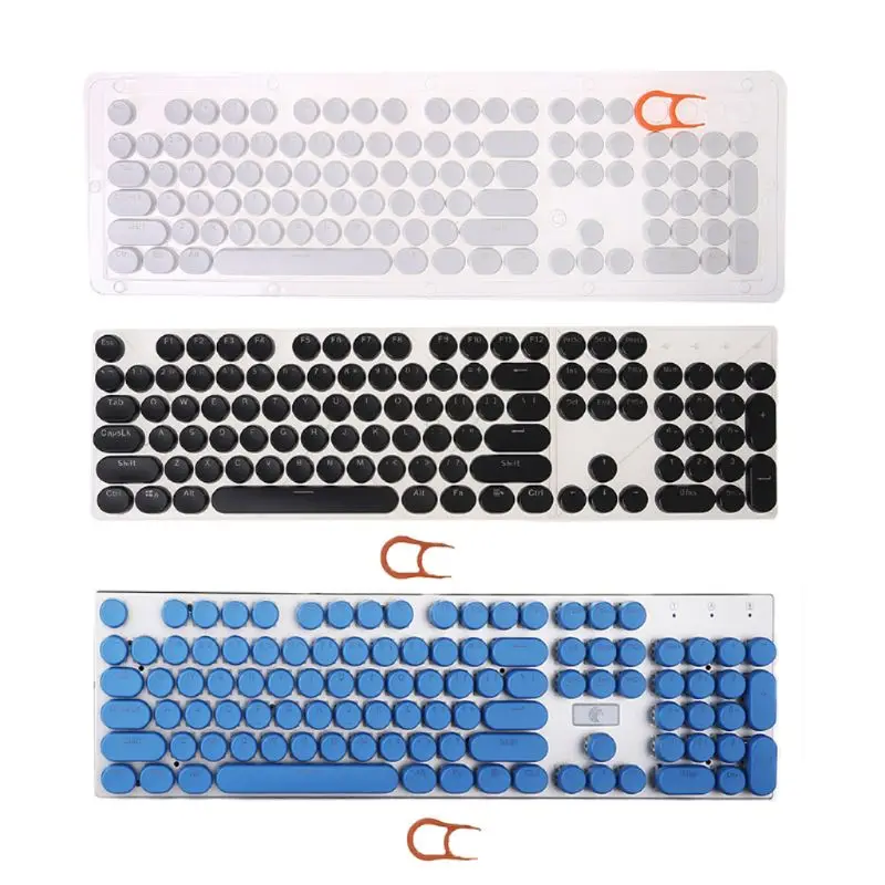 104 Keys Retro Round Keycaps Double Shot DIY Steam Punk Steampunk Typewriter Keycaps for Backlit Classy Player Stylized
104 Keys Retro Round Keycaps Double Shot DIY Steam Punk Steampunk Typewriter Keycaps for Backlit Classy Player Stylized