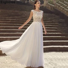 Eightree Bohemian Simple Cap Sleeves Wedding Dresses A Line Lace Back Modest Plus Size Custom Made Women Chiffon Bridal Gown
Eightree Bohemian Simple Cap Sleeves Wedding Dresses A Line Lace Back Modest Plus Size Custom Made Women Chiffon Bridal Gown