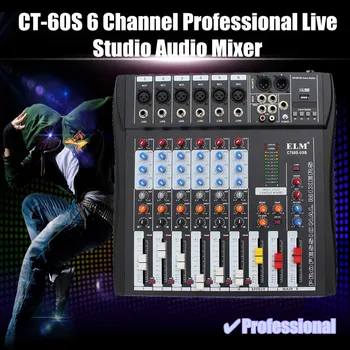 Professional 6 Channels Sound Card Mixing Console Digital Audio Mixer MP3 USB Input + 48V Phantom Power for Music Recording
Professional 6 Channels Sound Card Mixing Console Digital Audio Mixer MP3 USB Input + 48V Phantom Power for Music Recording