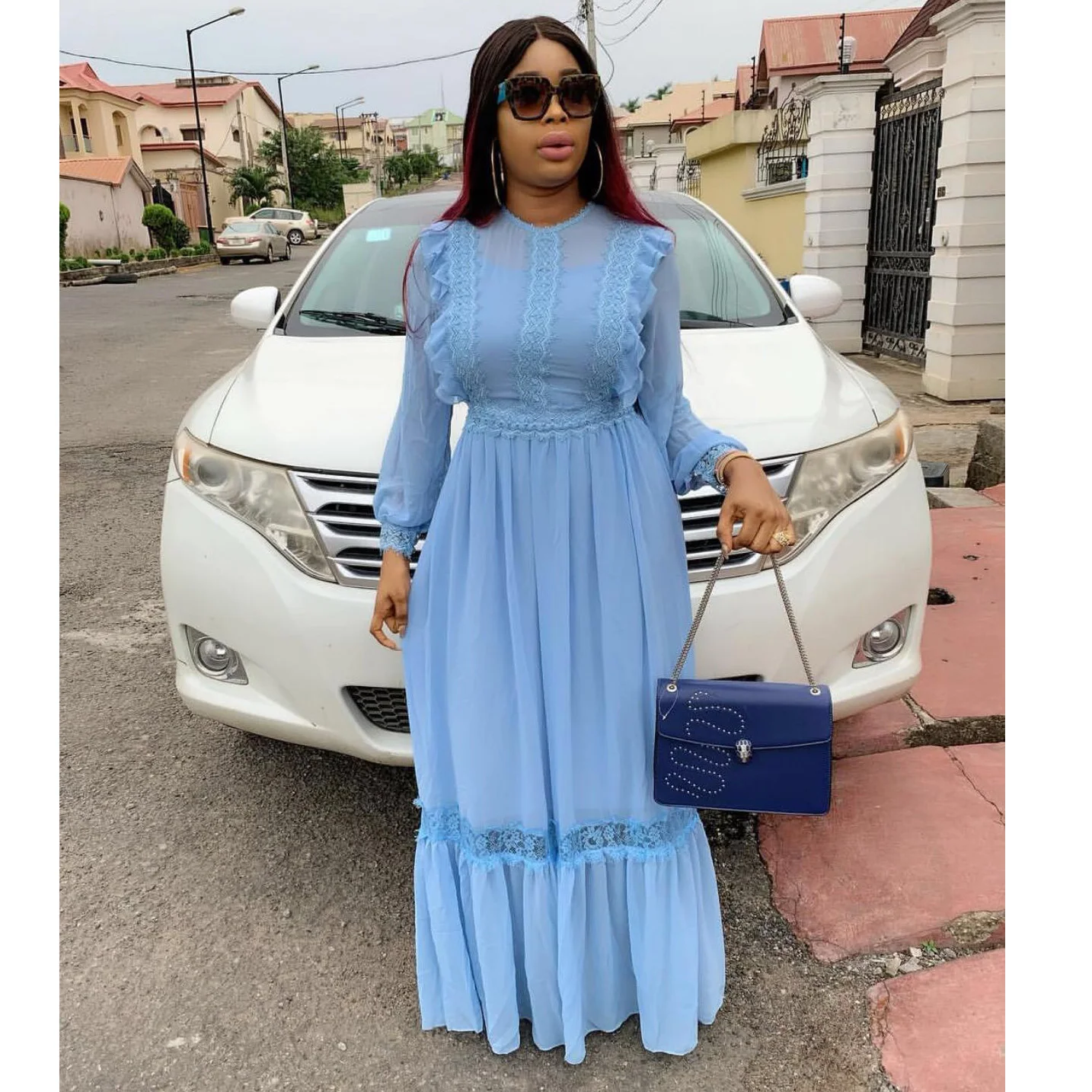 Women Dresses Plus Size Long Sleeve Autumn Fall Floor Length Pleated Female Ruffles Fashion 2020 Ladies Fashion Dresses Vestidos
Women Dresses Plus Size Long Sleeve Autumn Fall Floor Length Pleated Female Ruffles Fashion 2020 Ladies Fashion Dresses Vestidos