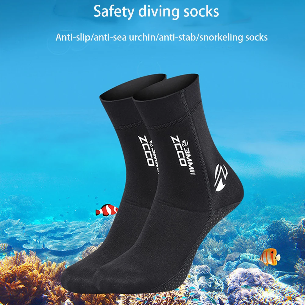 Details about   ZCCO 3mm Non-slip Diving Socks Winter Swimming Snorkeling Warm Socks Adults Kids 
