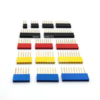10PCS 2.54mm Stackable Long Legs Female Header 2/3/4/5/6/8/10/15P Single Row Connector Multicolor Socket for Arduino PCB
10PCS 2.54mm Stackable Long Legs Female Header 2/3/4/5/6/8/10/15P Single Row Connector Multicolor Socket for Arduino PCB