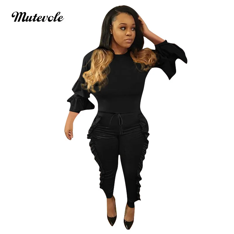 Mutevole Casual Fall Solid Ruffle Two Piece Set Women Autumn Long Sleeve Top and Pants Set Drawstring Pocket 2 Piece Outfit Set
Mutevole Casual Fall Solid Ruffle Two Piece Set Women Autumn Long Sleeve Top and Pants Set Drawstring Pocket 2 Piece Outfit Set