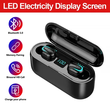 TWS Headphones Wireless Earphones Bluetooth Headset Waterproof Sport Earbuds LED Power Display HD Stereo Earphone Wireless
TWS Headphones Wireless Earphones Bluetooth Headset Waterproof Sport Earbuds LED Power Display HD Stereo Earphone Wireless