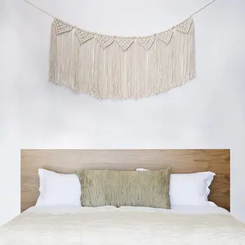 Macrame Woven Wall Hanging Curtain Fringe Garland Banner Shabby Chic Bohemian Wall Decor Party Backdrop Decoration
Macrame Woven Wall Hanging Curtain Fringe Garland Banner Shabby Chic Bohemian Wall Decor Party Backdrop Decoration
