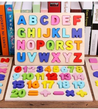 ABC Wooden Puzzle Digital Board Toys Early Learning & Education Jigsaw Letter Alphabet Number Games Preschool Baby for Children 
ABC Wooden Puzzle Digital Board Toys Early Learning & Education Jigsaw Letter Alphabet Number Games Preschool Baby for Children