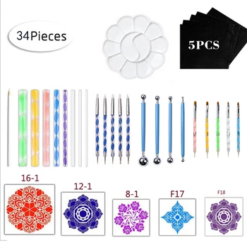 34pcs/set Mandala Dotting Tools Rock Painting Kits Dot Art Pen Paint Stencil DIY Painting Tools for Painting Rocks Coloring
34pcs/set Mandala Dotting Tools Rock Painting Kits Dot Art Pen Paint Stencil DIY Painting Tools for Painting Rocks Coloring