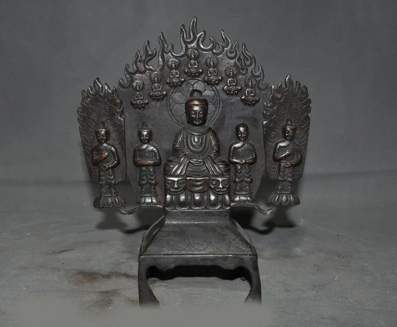 wedding decoration Antiques Tibet Wei Jin dynasty pure bronze Sakyamuni Shakyamuni Tathagata statue
wedding decoration Antiques Tibet Wei Jin dynasty pure bronze Sakyamuni Shakyamuni Tathagata statue