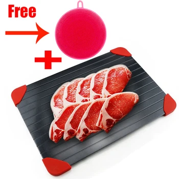 Chopping Board Blocks Fast Defrosting Tray Thaw Froze Food Meat Fruit Quick Defrosting Plate Board Defrost Kitchen Gadget Tool