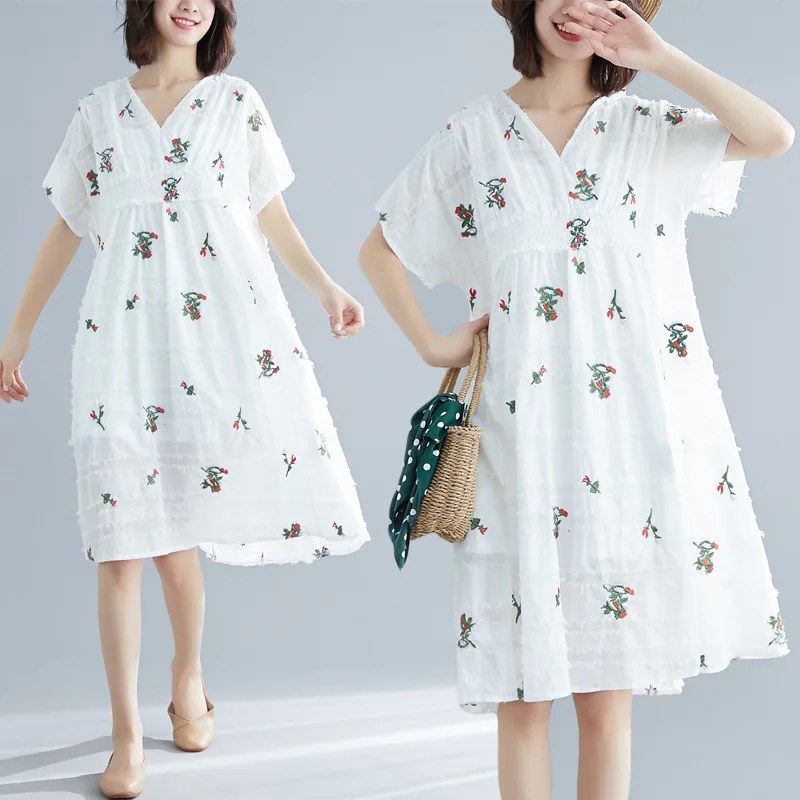 Vest + Loose Dress Cotton Linen Summer Dress for Pregnant Women Maternity V-neck Clothes for Pregnancy Embroidery Pregnant Dress
Vest + Loose Dress Cotton Linen Summer Dress for Pregnant Women Maternity V-neck Clothes for Pregnancy Embroidery Pregnant Dress