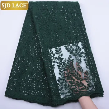 SJD LACE Green African Lace Fabric With Sequins Milk Silk Lace High Quality French Tulle Lace Fabric For Party Dress Sewing1878B
SJD LACE Green African Lace Fabric With Sequins Milk Silk Lace High Quality French Tulle Lace Fabric For Party Dress Sewing1878B