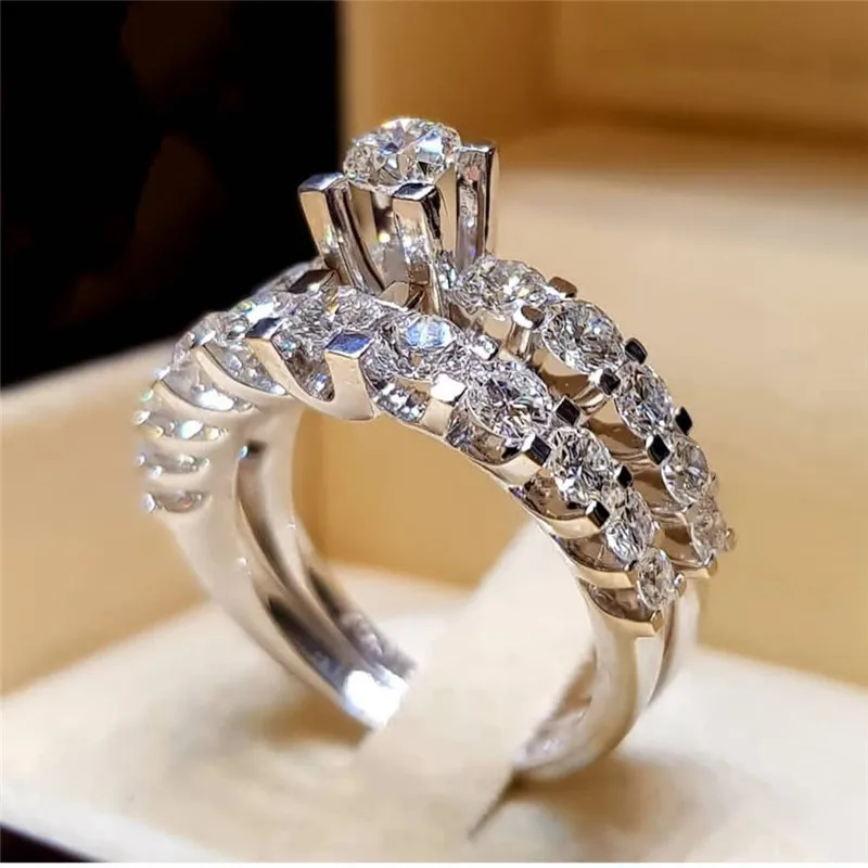 Vagzeb Boho Female Crystal Zircon Wedding Ring Set Fashion 925 Silver Big Stone Finger Ring Promise Bridal Engagement Rings
Vagzeb Boho Female Crystal Zircon Wedding Ring Set Fashion 925 Silver Big Stone Finger Ring Promise Bridal Engagement Rings