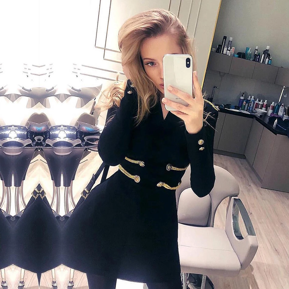 2020 Summer Woman Bandage Dress Women Long Sleeve Stand Button Sexy Club Celebrity Evening Party Mini A-Line Dress Vestidos
2020 Summer Woman Bandage Dress Women Long Sleeve Stand Button Sexy Club Celebrity Evening Party Mini A-Line Dress Vestidos