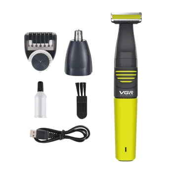 VGR V-043 Electric Shaver 2 in 1 Small T Head Beard Trim USB Charging Male and Female Shaving Nose Hair Trimmer
VGR V-043 Electric Shaver 2 in 1 Small T Head Beard Trim USB Charging Male and Female Shaving Nose Hair Trimmer