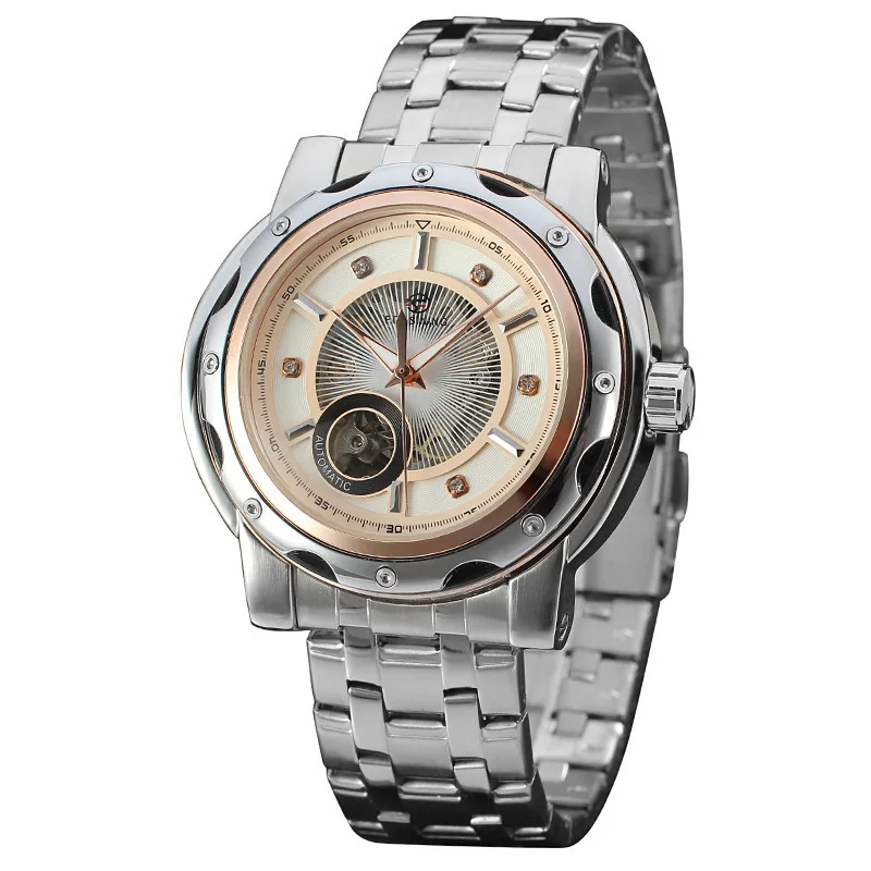 Forsining Fashion And Personality Hollow out Automatic Analog Watch Men's Clean Steel Watch Strap
Forsining Fashion And Personality Hollow out Automatic Analog Watch Men's Clean Steel Watch Strap