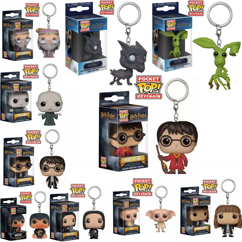 FUNKO POP Cartoon DOBBY HERMIONE DUMBLEDORE HARRI POTTER VOLDEMORT Niffler Pocket Keychain Action Figure toys for Children Gift
FUNKO POP Cartoon DOBBY HERMIONE DUMBLEDORE HARRI POTTER VOLDEMORT Niffler Pocket Keychain Action Figure toys for Children Gift