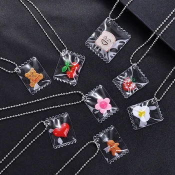 8 style high quality simple wind girl childlike candy flower flower animal bread necklace love strawberry flower bear biscuit co
8 style high quality simple wind girl childlike candy flower flower animal bread necklace love strawberry flower bear biscuit co