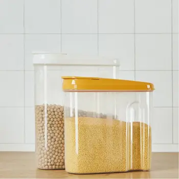1.8L/2.5L Cereals Storage Container Airtight Plastic Kitchen Food Seal Pot Cereal Grain Bean Rice Snacks Box Canister Jar
1.8L/2.5L Cereals Storage Container Airtight Plastic Kitchen Food Seal Pot Cereal Grain Bean Rice Snacks Box Canister Jar