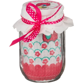 Waffle towel 40 * 60 cm, 100% Cotton + Glass Jar 500 ml. Diameter = 8 cm. Height = 13 cm.
Waffle towel 40 * 60 cm, 100% Cotton + Glass Jar 500 ml. Diameter = 8 cm. Height = 13 cm.