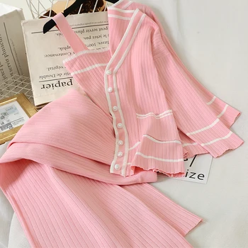2020 Fashion Leisure Knitting Suit Female Spring Small Fragrant Knit Cardigan Coat + Camisole + Loose Pants Three-piece Set
2020 Fashion Leisure Knitting Suit Female Spring Small Fragrant Knit Cardigan Coat + Camisole + Loose Pants Three-piece Set