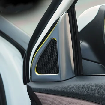 For Hyundai ix25 Creta 2018 2019 ABS chrome Accessories Inner door A column speaker horn Trim Frame cover Modification styling 
For Hyundai ix25 Creta 2018 2019 ABS chrome Accessories Inner door A column speaker horn Trim Frame cover Modification styling