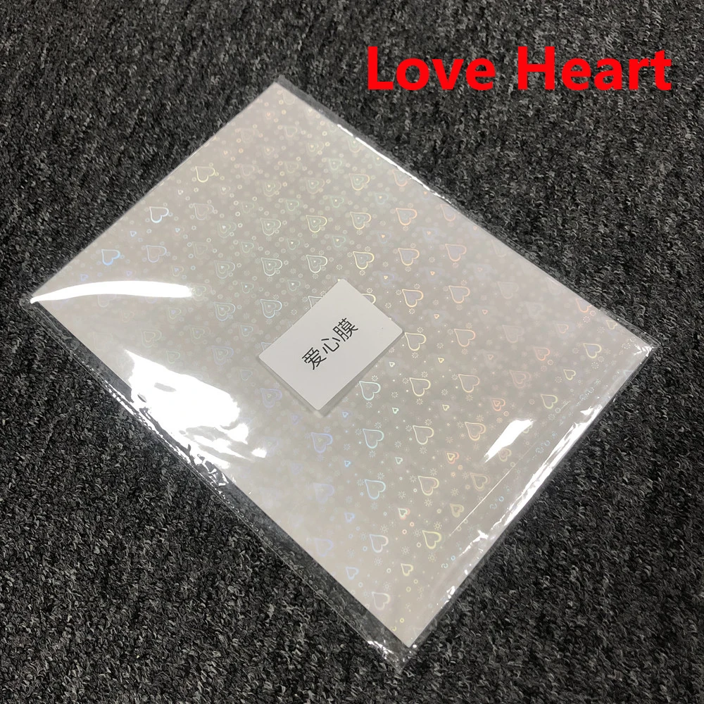 10Pcs Holographic Foil Adhesive Tape Back Heart Star Cold Laminating On Paper Plastic A4 DIY Package Card Photo Laminating Film
10Pcs Holographic Foil Adhesive Tape Back Heart Star Cold Laminating On Paper Plastic A4 DIY Package Card Photo Laminating Film