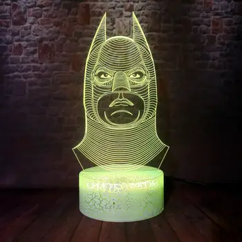 3D Illusion LED Desk Nightlight Colorful Changing Flash Light Bat Man Superhero Model Batman Figure Toys Party gift
3D Illusion LED Desk Nightlight Colorful Changing Flash Light Bat Man Superhero Model Batman Figure Toys Party gift