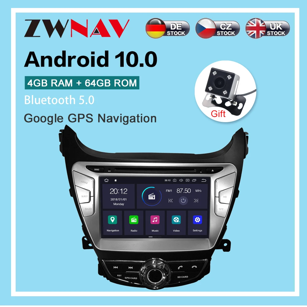 Android 10.0 4+64GB DVD player Radio GPS Navigation For Hyundai Elantra 2011-2013 Multimedia Player radio stereo headunit dsp
Android 10.0 4+64GB DVD player Radio GPS Navigation For Hyundai Elantra 2011-2013 Multimedia Player radio stereo headunit dsp