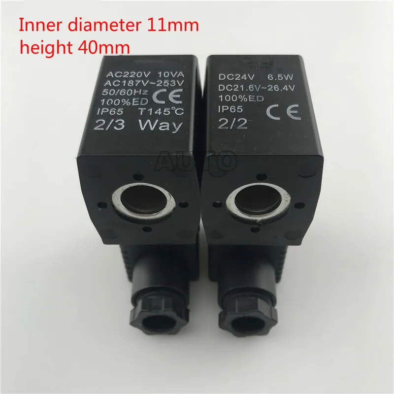 Airtac Type Solenoid Valve Coil 2L030-06/08 Inner Diameter 11mm Height 40mm DC24V AC220V
Airtac Type Solenoid Valve Coil 2L030-06/08 Inner Diameter 11mm Height 40mm DC24V AC220V