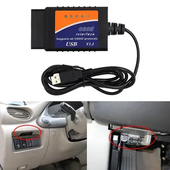 ELM327 USB V1.5 OBD2 Car Diagnostic Scanner Support for Android/IOS 
ELM327 USB V1.5 OBD2 Car Diagnostic Scanner Support for Android/IOS