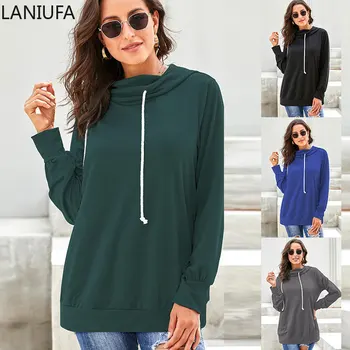 Fashion Autumn Winter Women Hoody Sweatshirt Drawstring Solid Long Sleeve Loose Hoodies Pullover Tops Harajuku Tracksuit Y879
Fashion Autumn Winter Women Hoody Sweatshirt Drawstring Solid Long Sleeve Loose Hoodies Pullover Tops Harajuku Tracksuit Y879