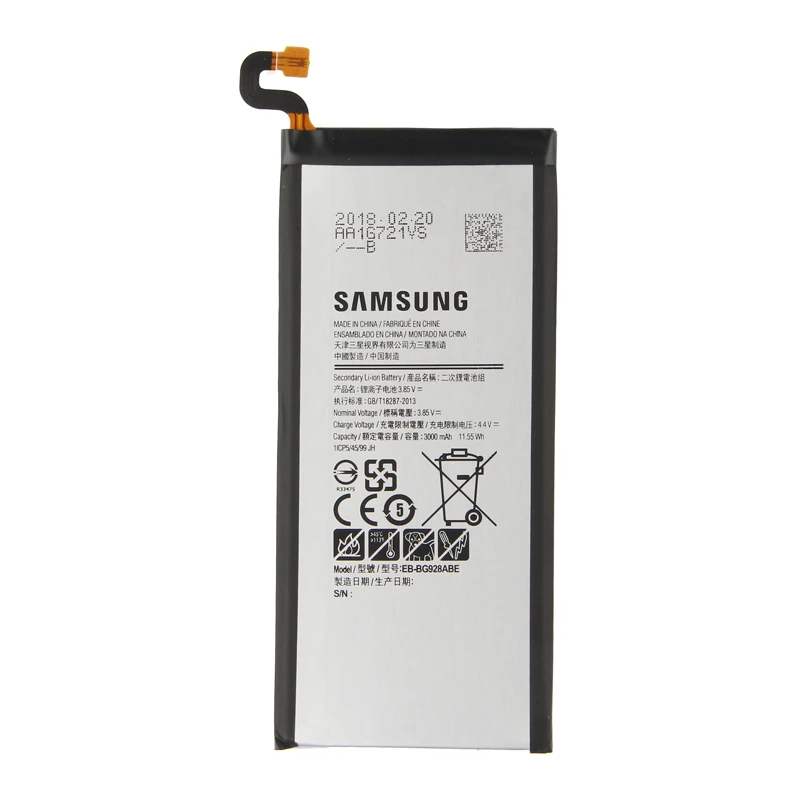 Оригинальная Аккумуляторная батарея Samsung GALAXY S7 G930F G930A G9308 G930 G930L стандартная