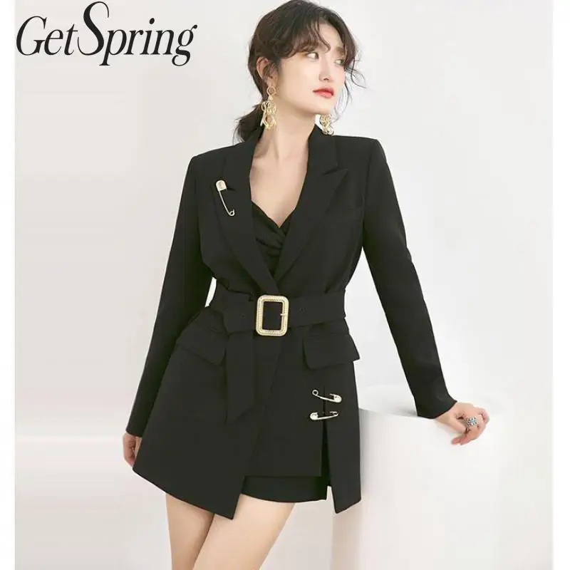 GETSPRING Women Blazer Patchwork Irregular Bandage Women Blazers Jackets Asymmetry Vintage All Match Black Suit Coats 2019 New
GETSPRING Women Blazer Patchwork Irregular Bandage Women Blazers Jackets Asymmetry Vintage All Match Black Suit Coats 2019 New