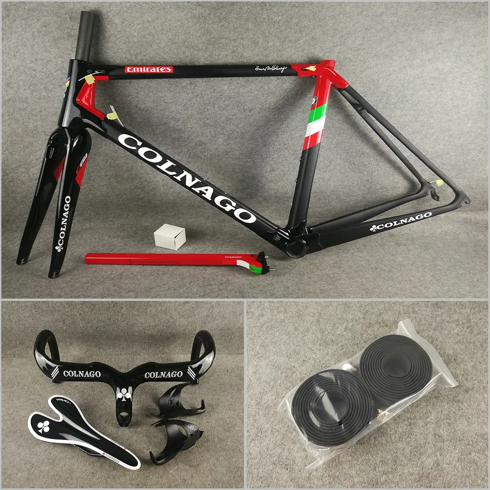 T1100 UD Matte-Glossy Team Emirates Colnago C64 carbon road frames Handlebar Saddle Water Bottle cages package for sale
T1100 UD Matte-Glossy Team Emirates Colnago C64 carbon road frames Handlebar Saddle Water Bottle cages package for sale