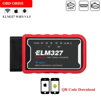 ELM327 CAN-BUS Engine Check Tester WIFI V1.5 OBD2 Scanner For Dodge Charger Intrepid Viper 12V Vehicle ELM327 Scanner
ELM327 CAN-BUS Engine Check Tester WIFI V1.5 OBD2 Scanner For Dodge Charger Intrepid Viper 12V Vehicle ELM327 Scanner