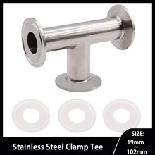 Clamp Tee 19-102MM 1.5" 1-1/2" 3 Way Connector Stainless Steel 304 Sanitary Ferrule Pipe Fitting Fits Tri-clamp
Clamp Tee 19-102MM 1.5" 1-1/2" 3 Way Connector Stainless Steel 304 Sanitary Ferrule Pipe Fitting Fits Tri-clamp