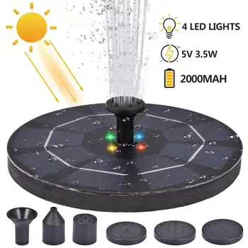 LED Solar Fountain Pump 3.5W 5V Portable Floating Solar Powered Water Fountain Pump for Birdbath Backyard Pond Pool Garden Decor
LED Solar Fountain Pump 3.5W 5V Portable Floating Solar Powered Water Fountain Pump for Birdbath Backyard Pond Pool Garden Decor