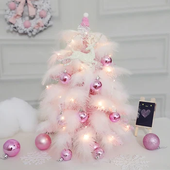 LED Pink Christmas Tree Decor 45/60cm Feather Xmas Tree Romantic New Year Navidad Kids Girls Gift Home Party Office Mall Decor z
LED Pink Christmas Tree Decor 45/60cm Feather Xmas Tree Romantic New Year Navidad Kids Girls Gift Home Party Office Mall Decor z