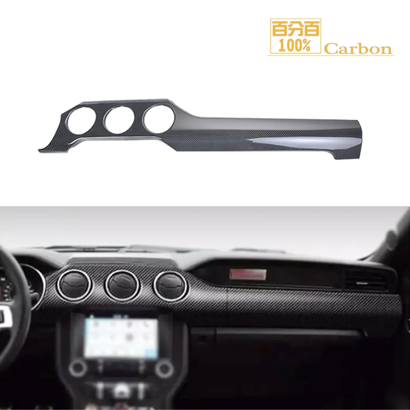 100% углеродное волокно для передней панели Mustang длинная отделочная полоса с 3 отверстиями 
100% углеродное волокно для передней панели Mustang длинная отделочная полоса с 3 отверстиями