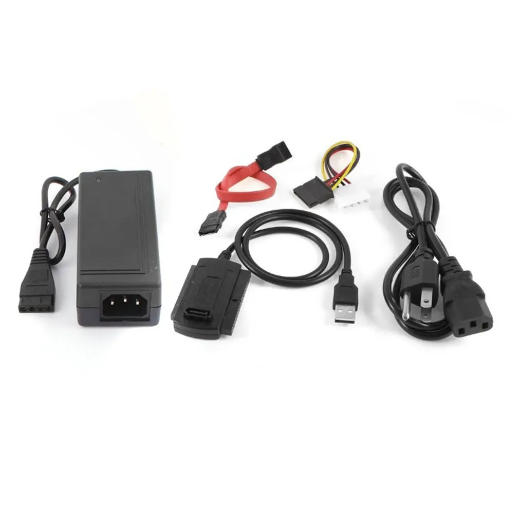 SATA/PATA/IDE Drive to USB 2.0 Adapter Converter Cable for Hard Drive Disk HDD 2.5" 3.5" With External AC Power Adapter
SATA/PATA/IDE Drive to USB 2.0 Adapter Converter Cable for Hard Drive Disk HDD 2.5" 3.5" With External AC Power Adapter