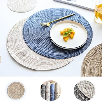 18cm Tableware Round Placemats Linen Non Slip Table Mat Table Ramie Insulation Pad Gadgets Kitchen Accessories
18cm Tableware Round Placemats Linen Non Slip Table Mat Table Ramie Insulation Pad Gadgets Kitchen Accessories