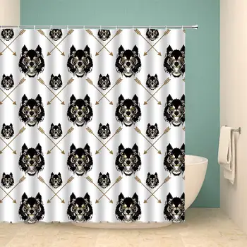 Wolf Shower Curtain Set Arrow Wildlife Geometry Theme Home Bathroom Decoration 70×70 Inch with Hook Hole
Wolf Shower Curtain Set Arrow Wildlife Geometry Theme Home Bathroom Decoration 70×70 Inch with Hook Hole