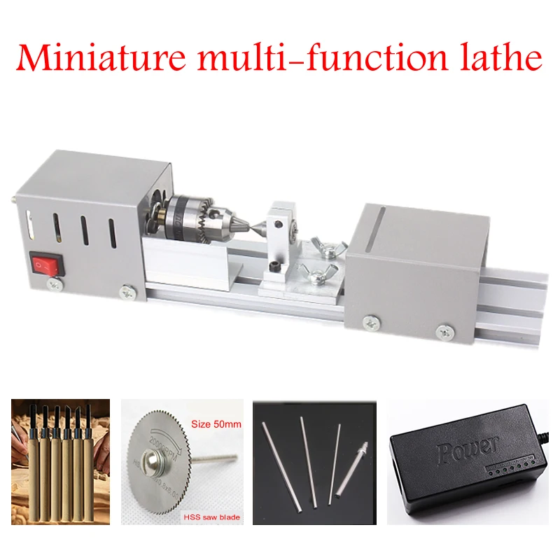 DC12-24V Mini Lathe Beads Machine Woodwork DIY Lathe Standard Set With Power Carving Cutter Wood Lathe Multi-function Lathe
DC12-24V Mini Lathe Beads Machine Woodwork DIY Lathe Standard Set With Power Carving Cutter Wood Lathe Multi-function Lathe